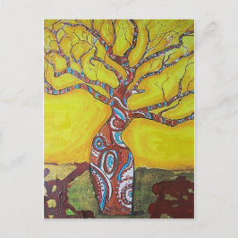Boab träd Bright Vykort