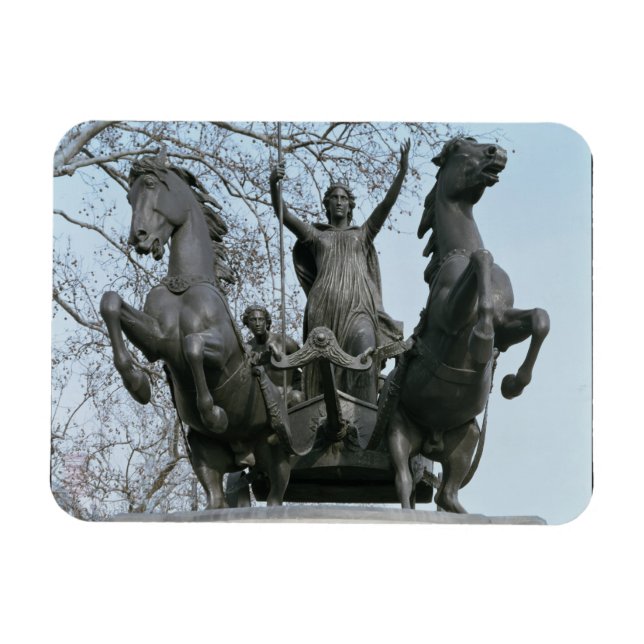 Boadicea, 1850 s (bronze) (se även 33580) magnet (Horisontell)