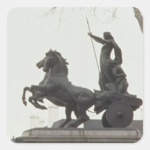 Boadicea 1902 fyrkantigt klistermärke