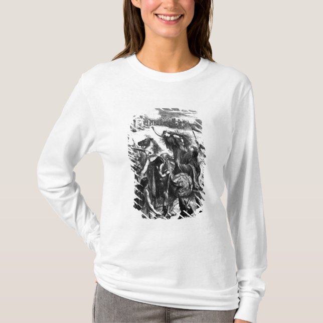 Boadicea som hetsar Icenien mot romansna T Shirt (Framsida)