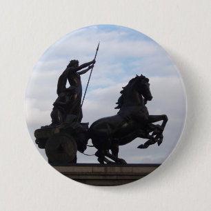 Boadicea Statue Badge Knapp