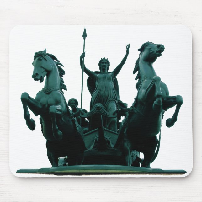 Boadicea Statue-Westminster Bridge-London Mousepad Musmatta (Framsidan)