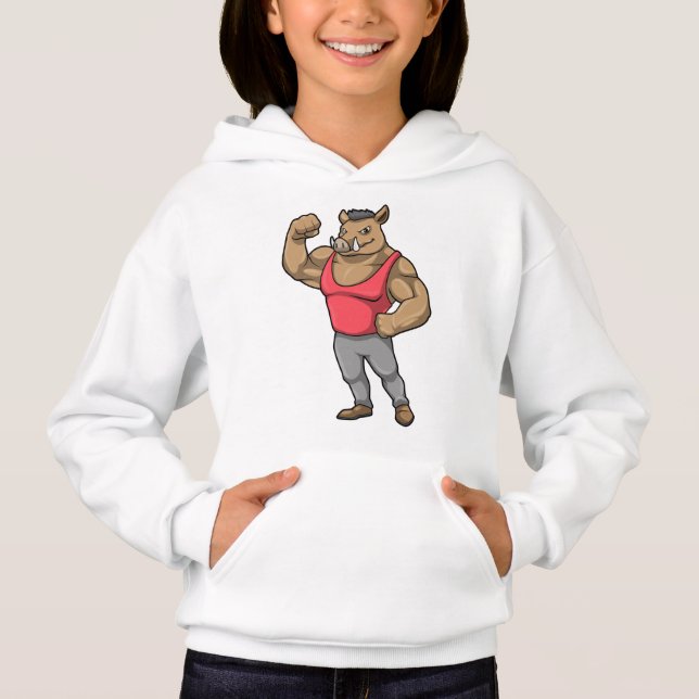 Boar Bodybuilding der Bodybuilding Muscles T Shirt (Framsida)