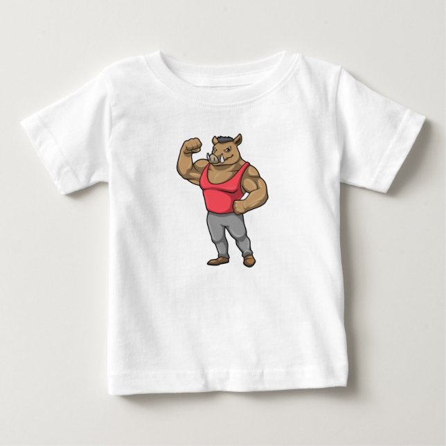 Boar Bodybuilding der Bodybuilding Muscles T Shirt (Framsida)
