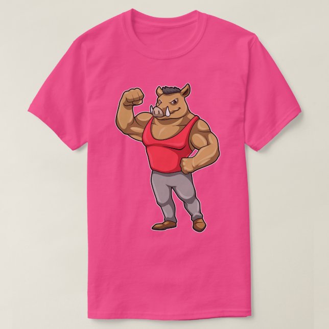 Boar Bodybuilding der Bodybuilding Muscles T Shirt (Design framsida)