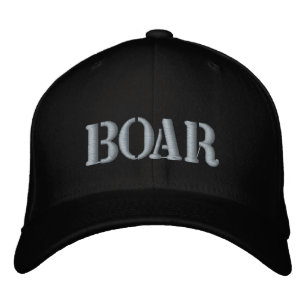 BOAR EMBROIDEED BASEBALL HAT BRODERAD KEPS