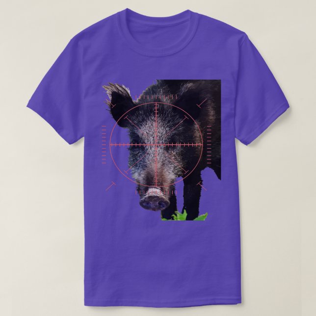 Boar för hjakt på Vild vid siktvektor Artikel 1 T Shirt (Design framsida)