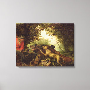 Boar Hunt, 1611 Canvastryck