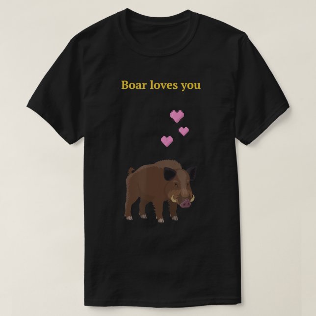 Boar kärlek du i Valheim T-Shirt (Design framsida)