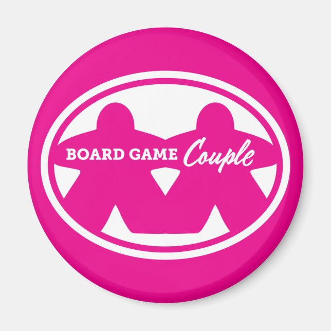 Board Game Couple White Ram Magnet (Framsidan)