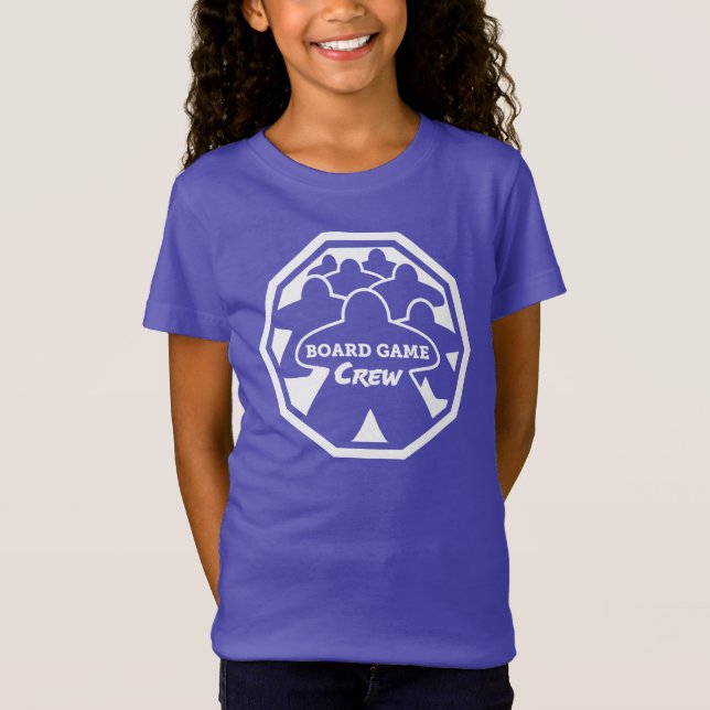 Board Game Crew White Ram Girls Shirt T Shirt (Framsida)