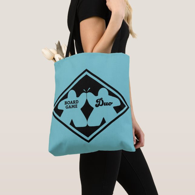Board Game Duo Black Ram Tote Tygkasse (Närbild)