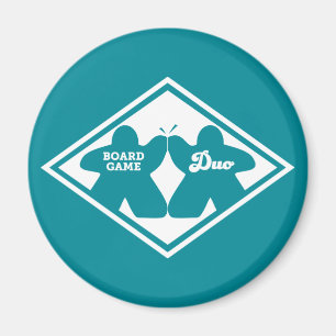 Board Game Duo White Ram Magnet