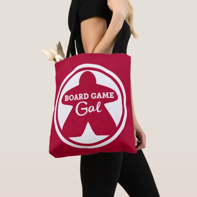 Board Game Gal White Ram Tote Tygkasse (Närbild)