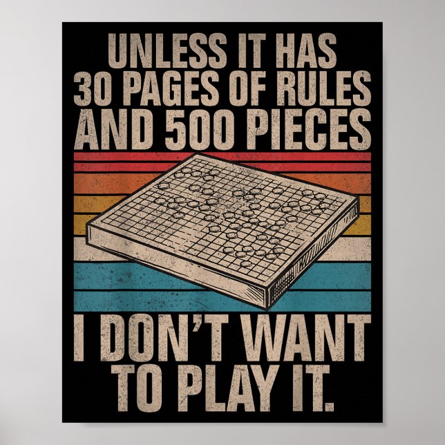 Board Game Joke Funny Board Game  Poster (Framsidan)
