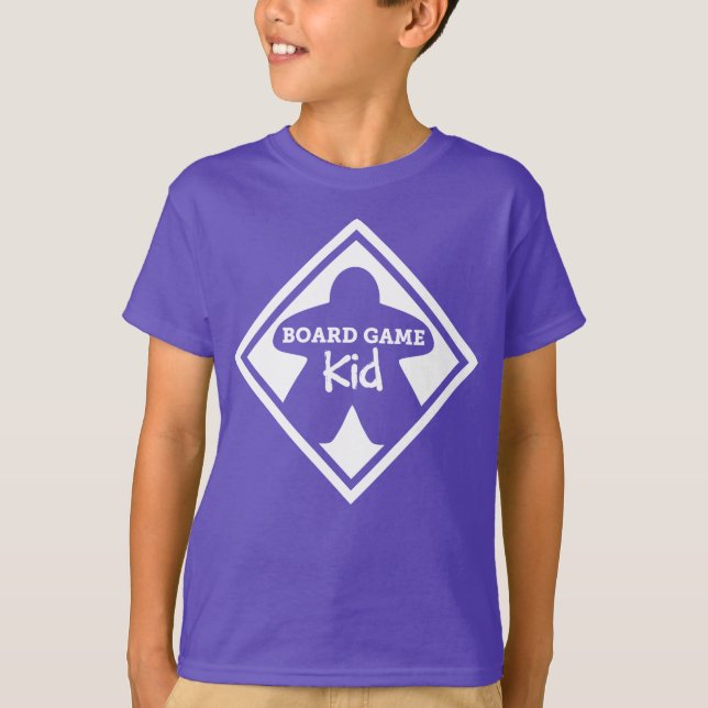 Board Game Kid White Ram Boys Shirt T (Framsida)