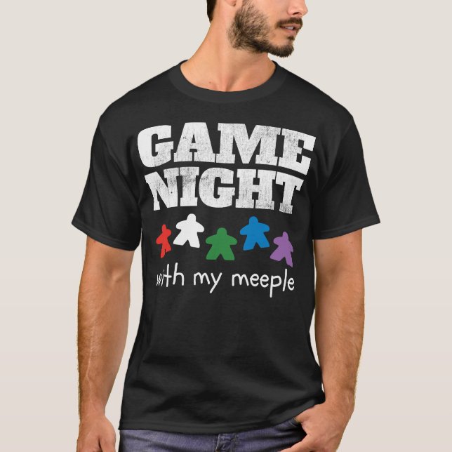 Board Game Nght Family Friends Passande Scoop Shir T Shirt (Framsida)