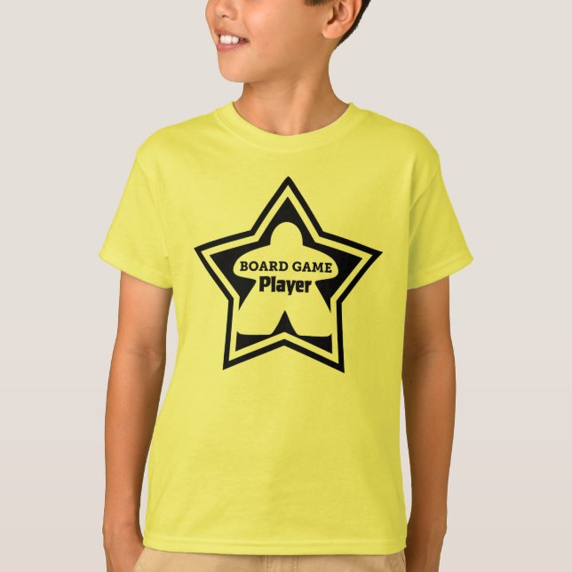 Board Game Player Black Ram Boys Shirt T Shirt (Framsida)