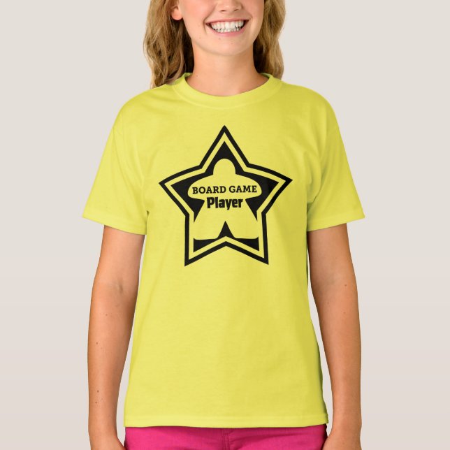Board Game Player Black Ram Girls Shirt T Shirt (Framsida)
