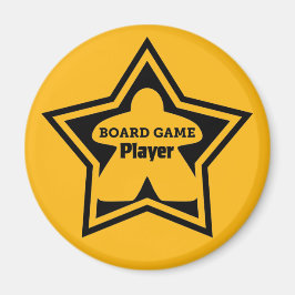 Board Game Player Black Ram Magnet