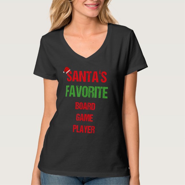 Board Game Player Funny Pajama-jul T Shirt (Framsida)