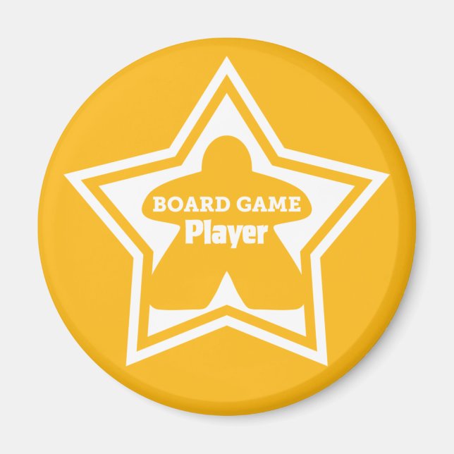 Board Game Player White Ram Magnet (Framsidan)