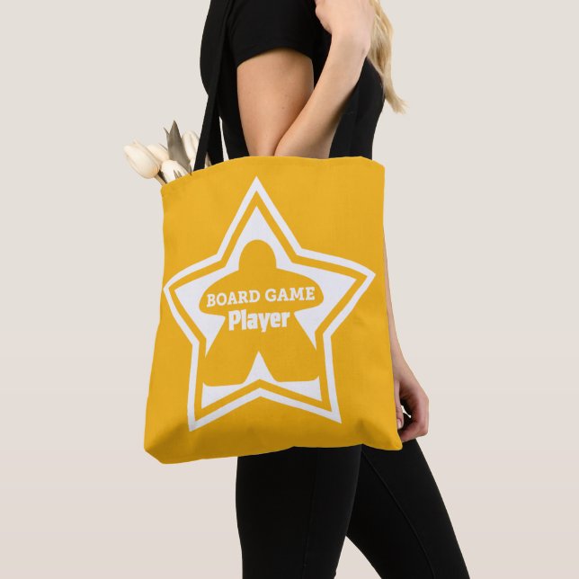 Board Game Player White Ram Tote Tygkasse (Närbild)