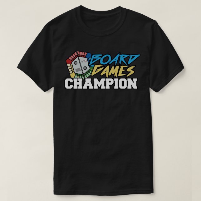 Board Games Champion T Shirt (Design framsida)