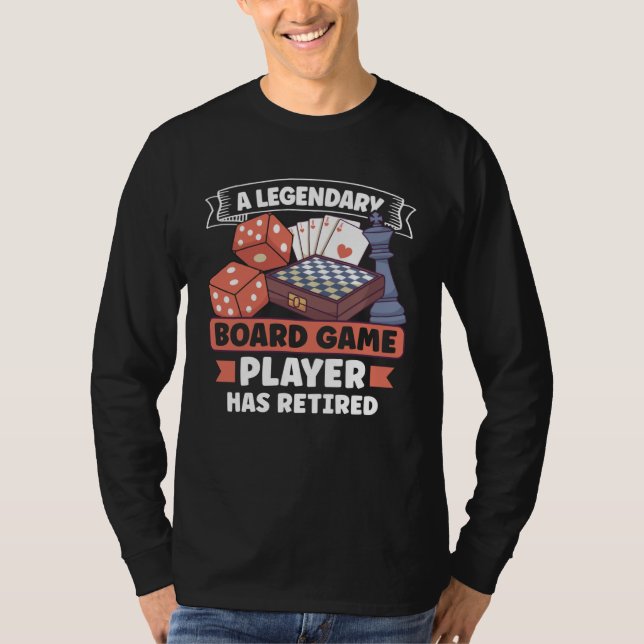 Board Games Chess Board Game Player Gambling T Shirt (Framsida)