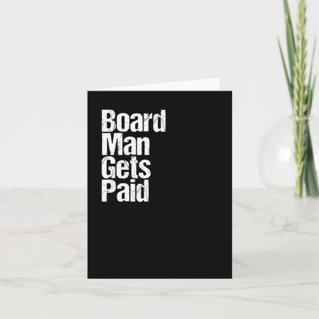 Board Man Gets Betalat Kort (Framsida)