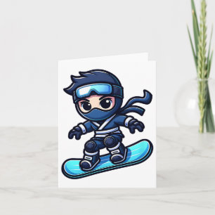 Board Ninja Snowboard Ninja Snö Rider Snowboardin Kort