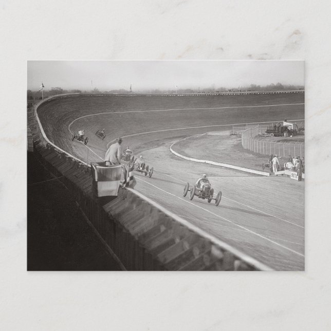 Board Track Speedway, 1925 Vykort (Framsida)