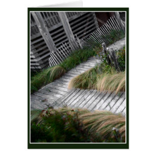 Board Walk Väg Hälsningskort