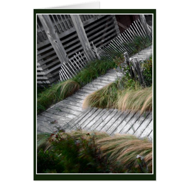 Board Walk Väg Hälsningskort (Framsidan)