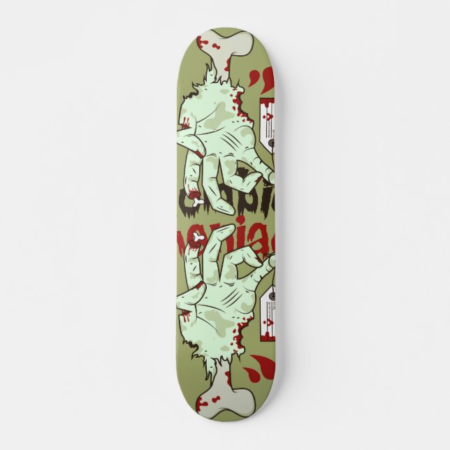 board Zombie manaic Mini Skateboard Bräda 18,5 Cm (Framsida)