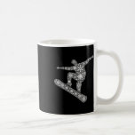 Boarder Snowflake God jul - Snöflingor Sno Kaffemugg<br><div class="desc">Boarder Snowflake God jul - Snöflingor Snowboarding</div>