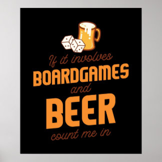 BoardGamar och Beer Poster