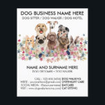 Boarding Groomer Hundar på den botaniska svarta pl Flygblad<br><div class="desc">Boarding Groomer Hundar på den botaniska svarta platsen</div>