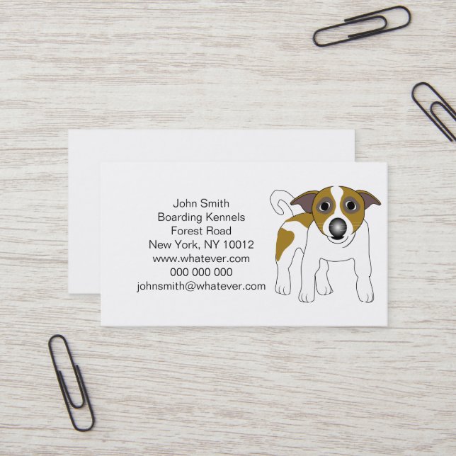 Boarding Kennels Visitkort (Fram/Back In Situ)