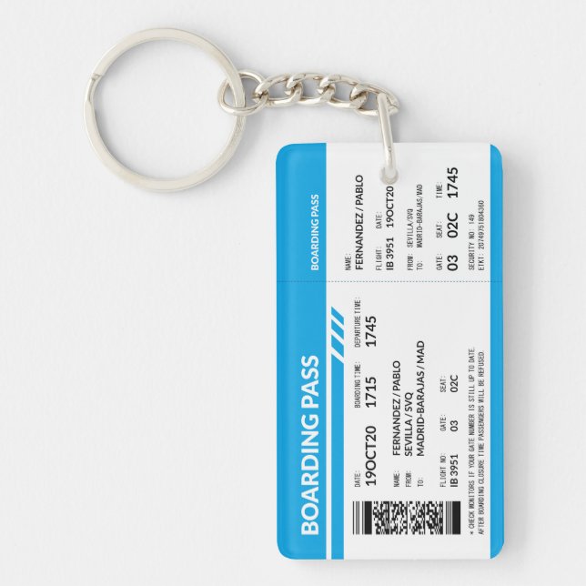 Boarding Pass (blue) (Framsidan)