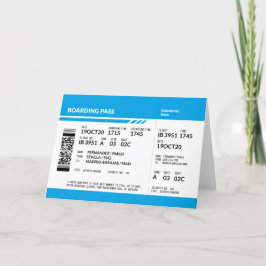 Boarding Pass (blue) Tack Kort