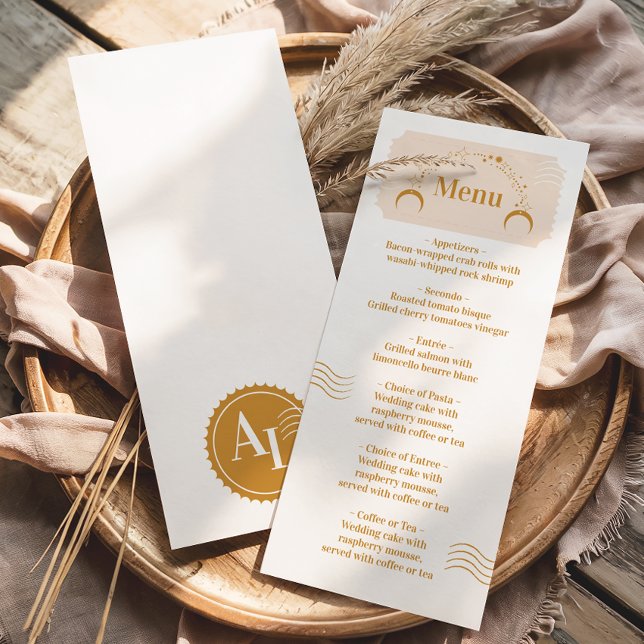 Boarding Pass Cosmic Wedding Destination Meny (Skapare uppladdad)