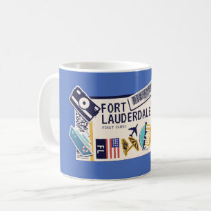 BOARDING PASS FORT LAUDERDALE FLORIDA USA KAFFEMUGG