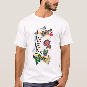 BOARDING PASS FORTALEZA BRAZIL T SHIRT