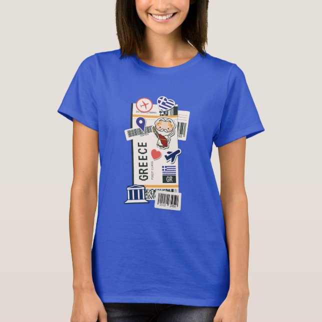 BOARDING PASS GREECE T SHIRT (Framsida)