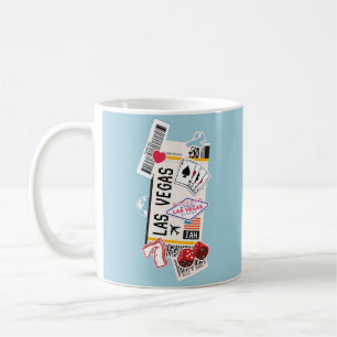 BOARDING PASS LAS VEGAS NEVADA USA KAFFEMUGG