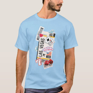 BOARDING PASS LAS VEGAS NEVADA USA T SHIRT