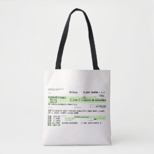 Boarding Pass - Retro Tygkasse