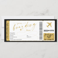 Boarding Pass Surprise Fake Airline Biljett