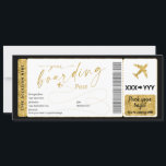 Boarding Pass Surprise Fake Airline Biljett<br><div class="desc">Detta är perfektens sätt att ge en överraskning till resa för vilket tillfälle som helst!</div>